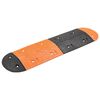 vidaXL vejbump 129x32,5x4 cm gummi gul og sort