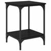 vidaXL Sofabord Sort eg 40 x 40 x 55 cm Konstrueret tr&aelig;