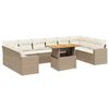 vidaXL sofas&aelig;t til haven 11 dele med hynder polyrattan beige