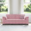 vidaXL 3-personers sofa 220x77x82 cm fl&oslash;jl lyser&oslash;d