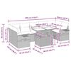 vidaXL sofas&aelig;t til haven 8 dele med hynder polyrattan akacietr&aelig; sort