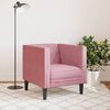 vidaXL Chesterfield-sofastol fløjl pink