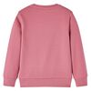 Sweatshirt til b&oslash;rn str. 128 patchwork velour pink