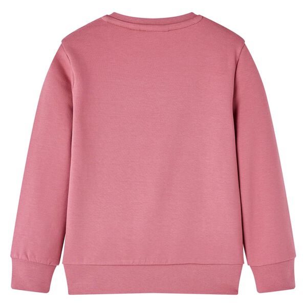 Sweatshirt til b&oslash;rn str. 128 patchwork velour pink