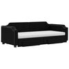 vidaXL daybed med udtr&aelig;k og skuffer 80x200 cm stof sort