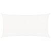 vidaXL solsejl 2,5x4,5 m 160 g/m² HDPE hvid