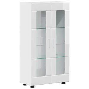 vidaXL Sideboard FLORIN 55,5 x 29 x 100 cm H&oslash;j gloss hvid