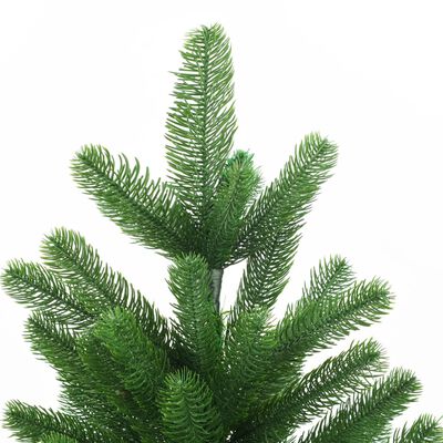 vidaXL kunstigt juletræ med naturtro nåle 180 cm grøn