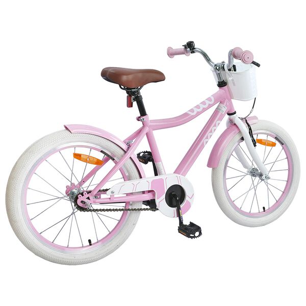 vidaXL B&oslash;rnecykel 18 tommer til 5-7 &aring;r gammel Lys pink
