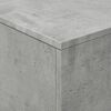 vidaXL sofabord med LED-lys 90x50x40 cm betongr&aring;
