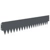 vidaXL Pl&aelig;nekant 20 pcs 103 x 20 cm metal Antracit