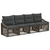 vidaXL Havesofa S&aelig;t 4 stk. Gr&aring; polyrattan