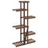 vidaXL blomsterstativ 175x25x140,5 cm massivt fyrretr&aelig;