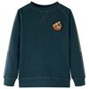 vidaXL Sweatshirt til b&oslash;rn mosgr&oslash;n str. 140