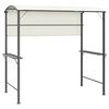 vidaXL pavillon med tag 220x110x200 cm cremefarvet