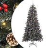 vidaXL Kunstigt juletr&aelig; Gr&oslash;n 240 cm PVC og plastik og st&aring;l