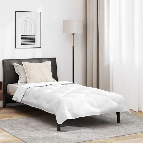 vidaXL Dyne med pude 2 pcs Hvid Microfiber