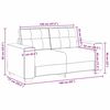 vidaXL Sofa 3 pcs Brun Linned-blandet stof