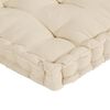 vidaXL hynder til pallesofa 7 stk. bomuld beige