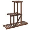 vidaXL blomsterstativ 81x25x75,5 cm massivt fyrretr&aelig;
