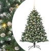 vidaXL Kunstigt juletr&aelig; Gr&oslash;n 120 cm PVC og plastik og st&aring;l