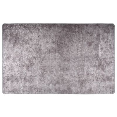 vidaXL gulvtæppe 160x230 cm skridsikkert og vaskbart grå