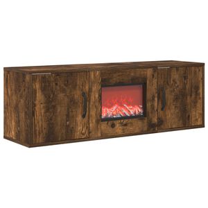 vidaXL Elektrisk pejs R&oslash;get eg 110 x 30 x 36,5 cm Konstrueret tr&aelig;