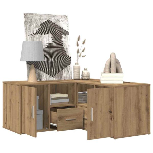 vidaXL hj&oslash;rneskab 160x40x45 cm konstrueret tr&aelig; egetr&aelig;sfarve