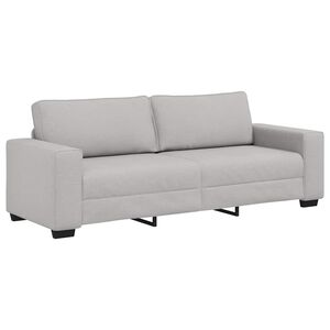 vidaXL 3-personers sofa 220x77x82 cm stof skygr&aring;
