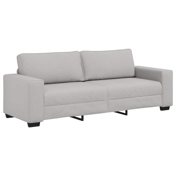 vidaXL 3-personers sofa 220x77x82 cm stof skygr&aring;