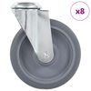 vidaXL drejehjul med bolthul 8 stk. 125 mm