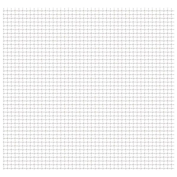 vidaXL rillet tr&aring;dnetspanel rustfrit st&aring;l 100 x 85 cm 11 x 11 x 2 mm