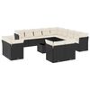 vidaXL sofas&aelig;t til haven 14 dele med hynder polyrattan sort