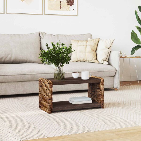 vidaXL Sidebord Naturfarvet 44,5 x 45 x 45 cm Massiv Mahogni