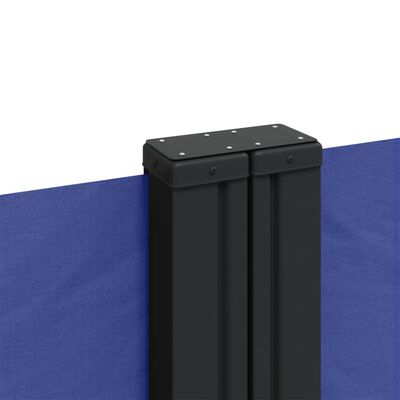vidaXL sammenrullelig sidemarkise 140x600 cm blå