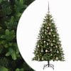vidaXL Kunstig juletr&aelig; med kugler 120 cm 150 LED'er Varm hvid
