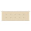vidaXL hynde til havebænk 150x50x4 cm oxfordstof beige