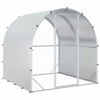vidaXL Kyllingehus S&oslash;lv 200 x 200 x 200 cm Galvaniseret st&aring;l