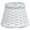 vidaXL lampesk&aelig;rm til loftlampe &Oslash;15x12 cm flet hvid