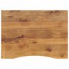 vidaXL bordplade med kurvet form 100x80x2,5 cm ru massivt mangotr&aelig;