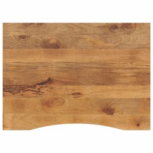 vidaXL bordplade med kurvet form 100x80x2,5 cm ru massivt mangotr&aelig;