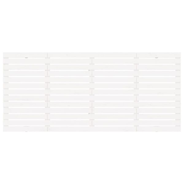 vidaXL sengegavl 156x3x91,5 cm massivt fyrretr&aelig; hvid