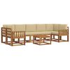 vidaXL Udend&oslash;rs sofagruppe 8 stk. Naturlig og Beige