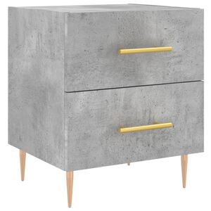 vidaXL sengebord 40x35x47,5 cm konstrueret tr&aelig; betongr&aring;
