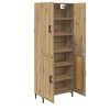 vidaXL Highboard Artisan Egetr&aelig; 69,5 x 34 x 180 cm Konstrueret tr&aelig;