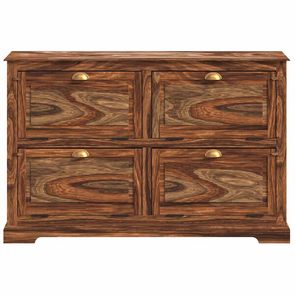 vidaXL skoskab 140 x 35 x 90 cm massivt akacietr&aelig;