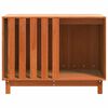 vidaXL Hundehus Voks brun 90 x 60 x 67 cm Massiv fyrretr&aelig;