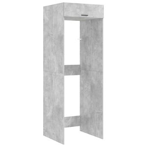 vidaXL Vaskemaskine Skab Betongr&aring; 67,5 x 68 x 200 cm Konstrueret tr&aelig;
