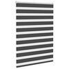 vidaXL zebragardin sort 115x100 cm stofbredde 110,9 cm polyester