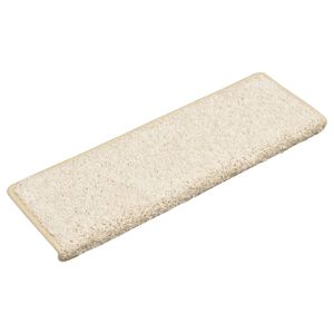 vidaXL trappem&aring;tter 15 stk. 65x21x4 cm hvide rektangul&aelig;re kant